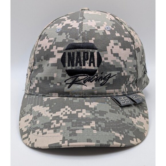 NAPA Racing Cap Hat Intrepid Fallen Heroes Fund Camo Ball 56 Truex 28 JR Capps - Picture 2 of 6